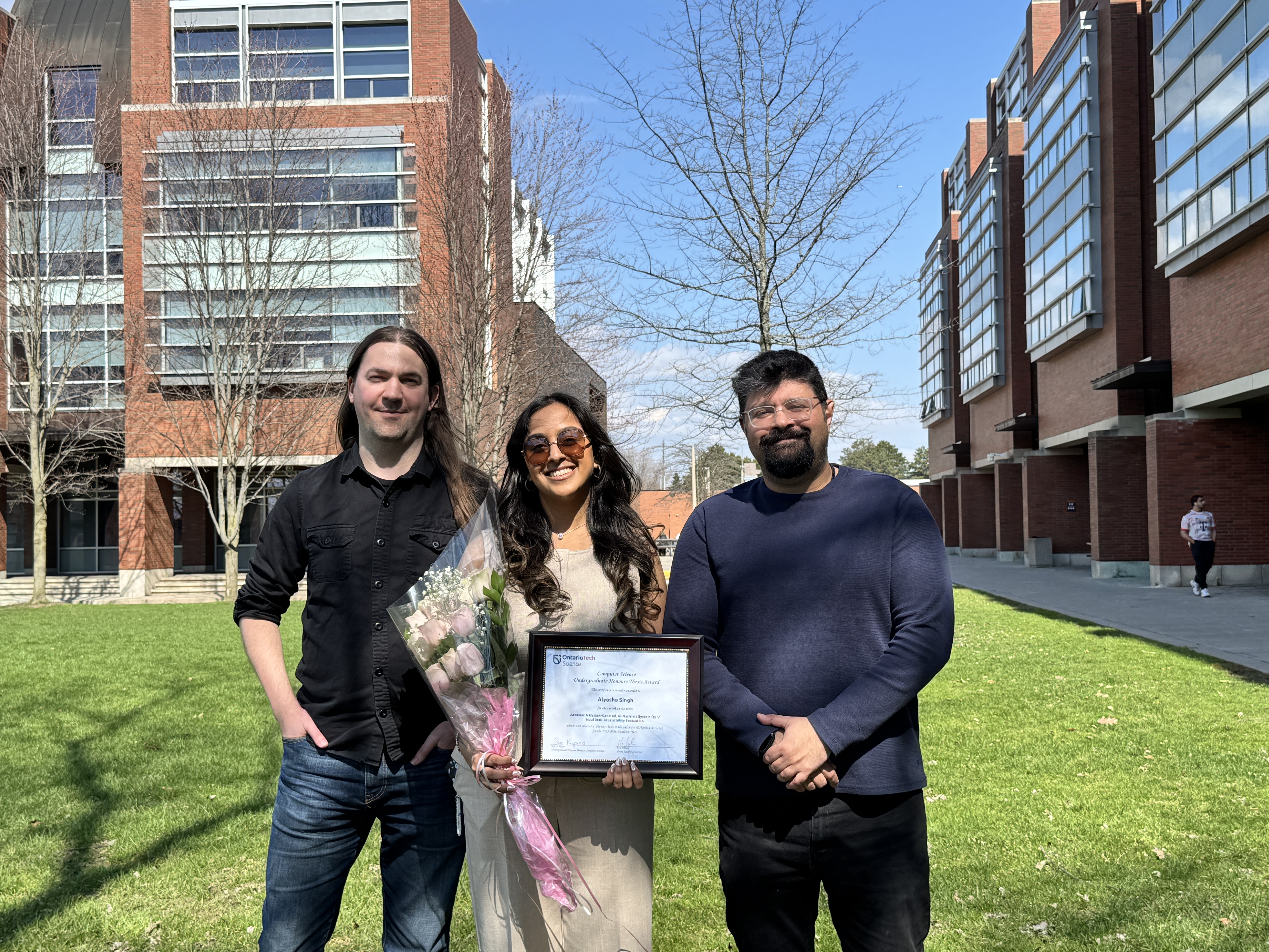 Alyesha Singh - Best Undergraduate Thesis Award